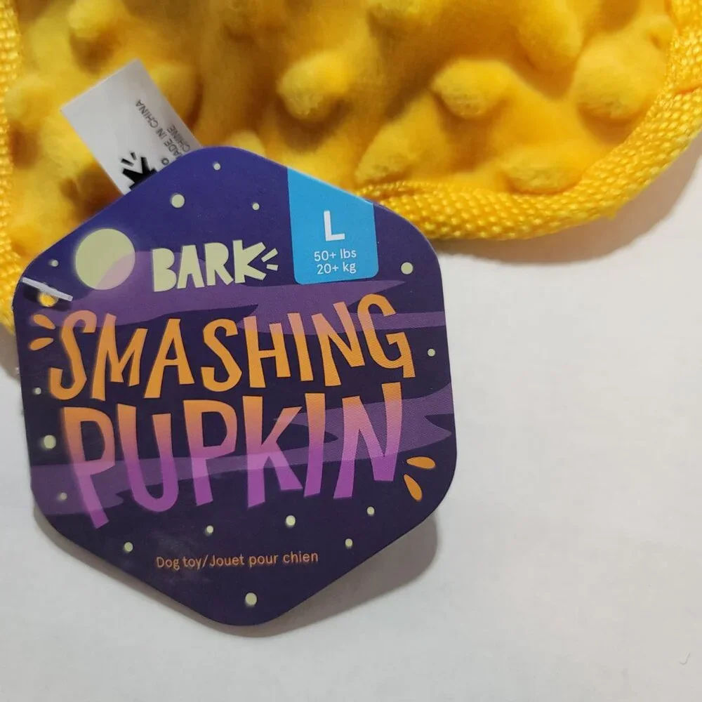 New Bark Box “ Smashing Pumpkin‎ “ Halloween Dog Toy Smashed Jack-O-Lantern Fall
